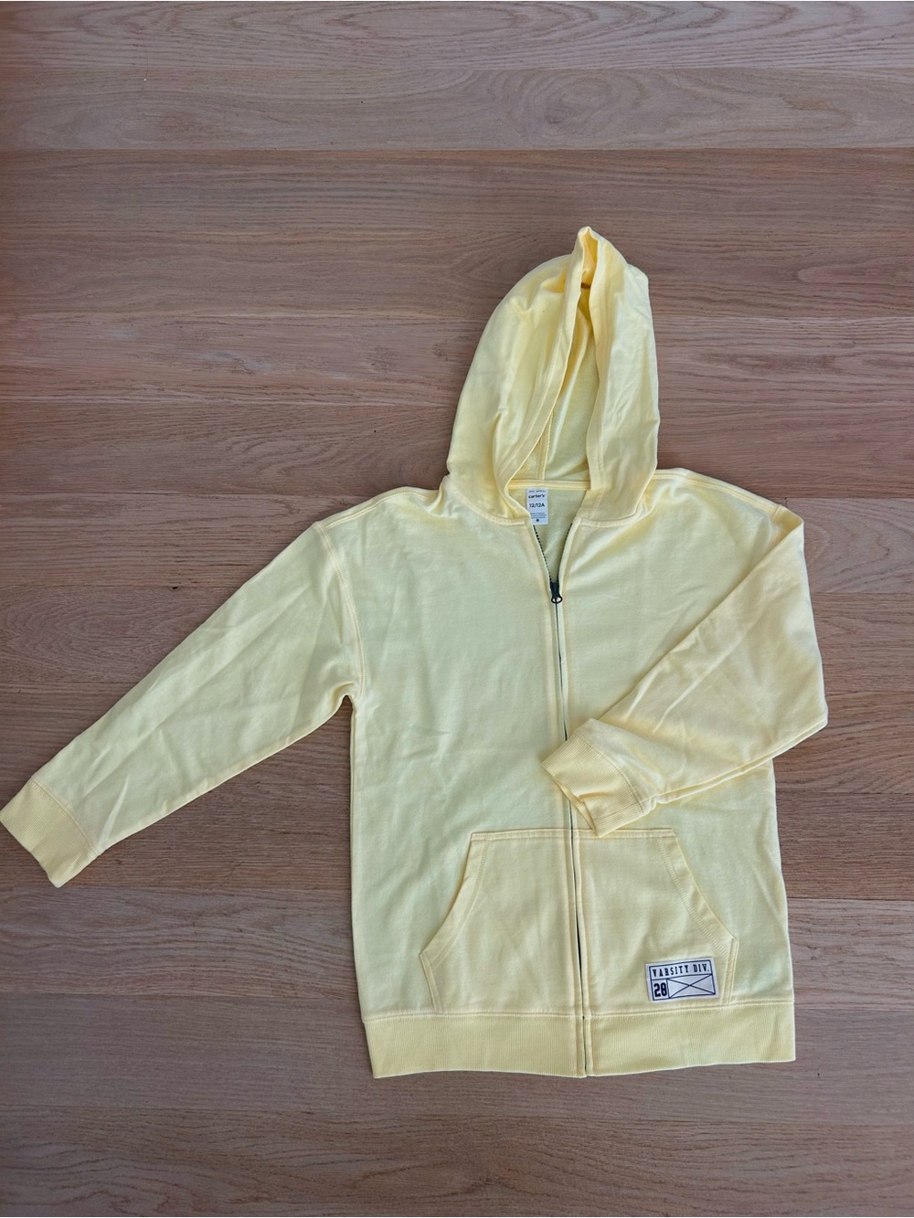 Carter's Pale Yellow Zip-Up Hoodie for Kids